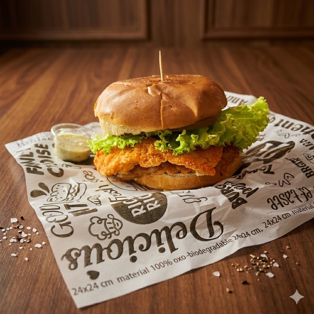 Burguer pollo apanado
